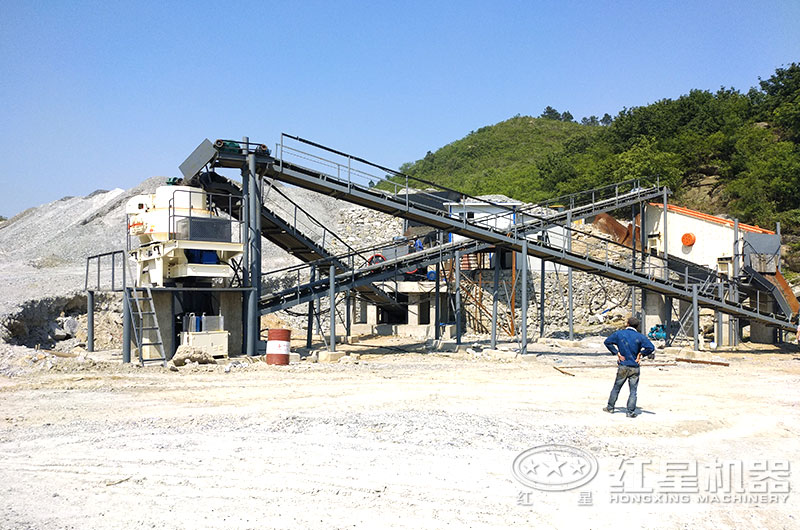 大理石边角料加工沙子用什么机器？多少钱？现场视频