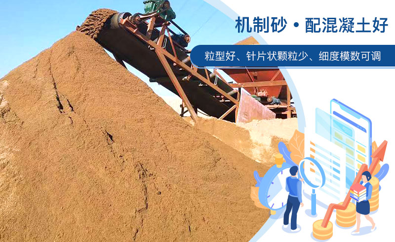 机制砂和河沙哪个配混凝土好？成套制砂设备多少钱？