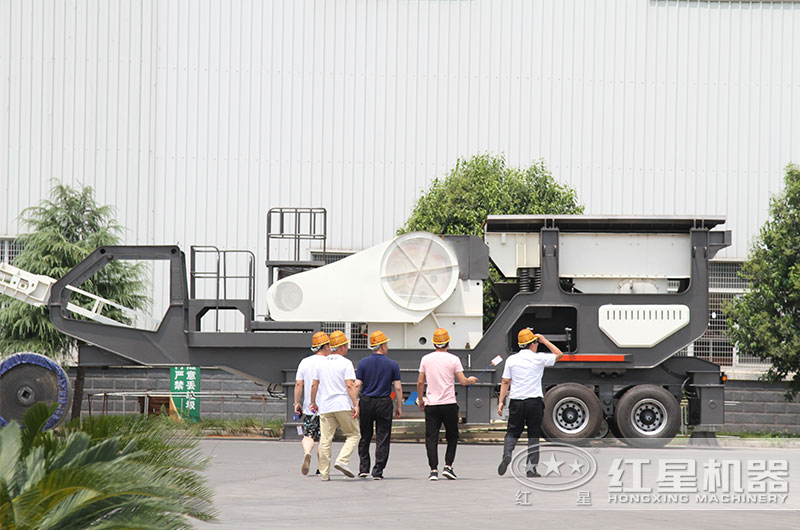 时产40-80吨移动破碎机配置、价格及生产视频
